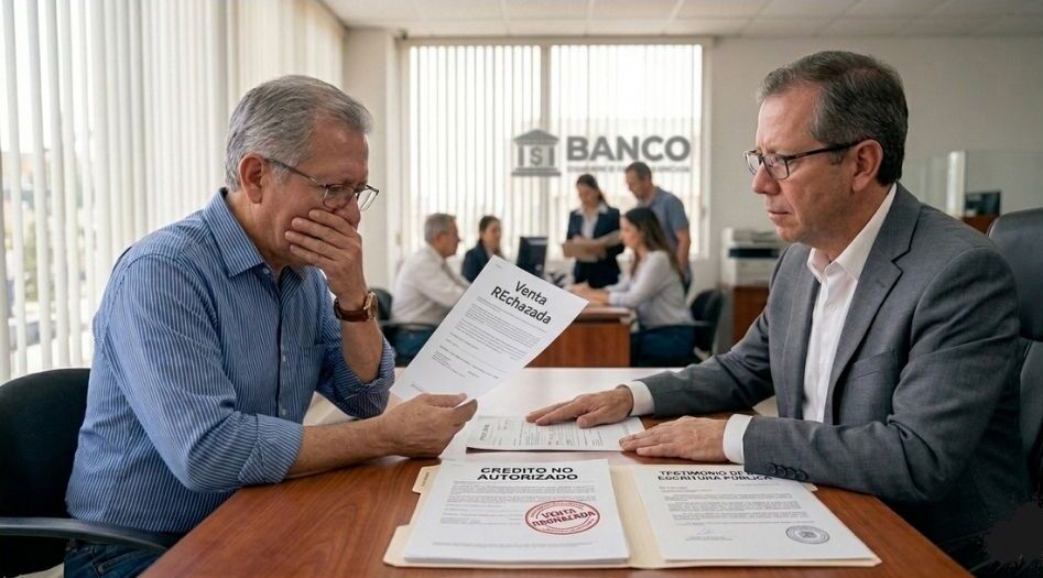 Crédito rechazado sin escrituras